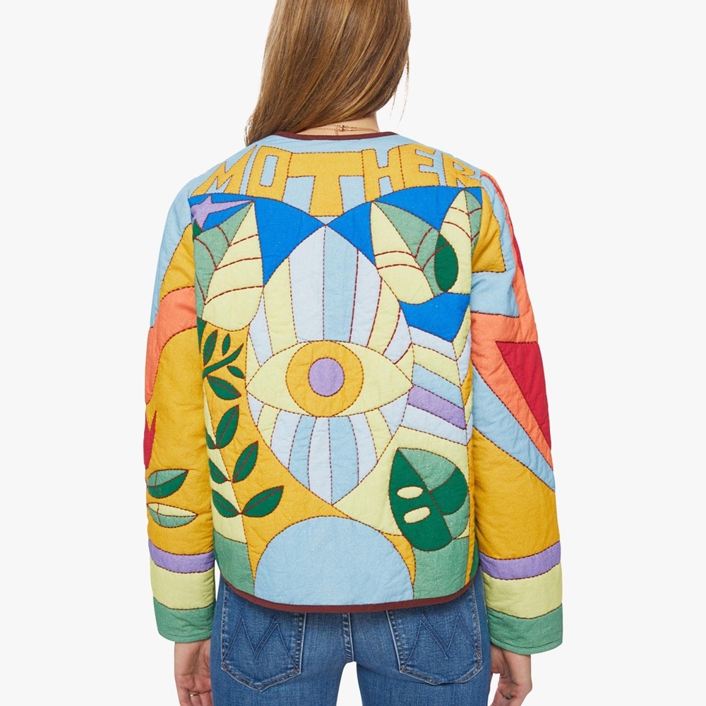 MOTHER On The Fringe Multicolor Patchwork Jacket